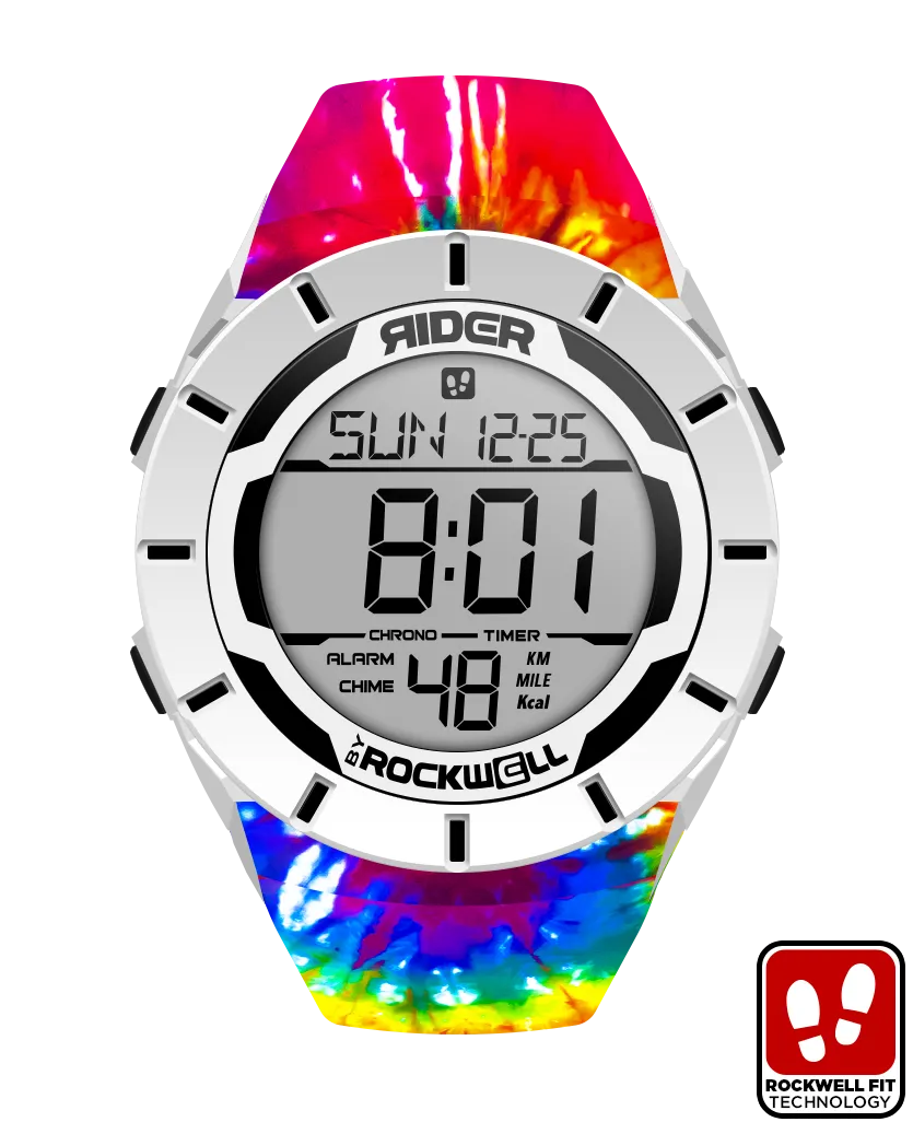 Coliseum Fit™ Samadelic Tie-Dye Edition (White/Black) Watch