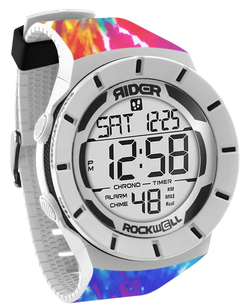 Coliseum Fit™ Samadelic Tie-Dye Edition (White/Black) Watch