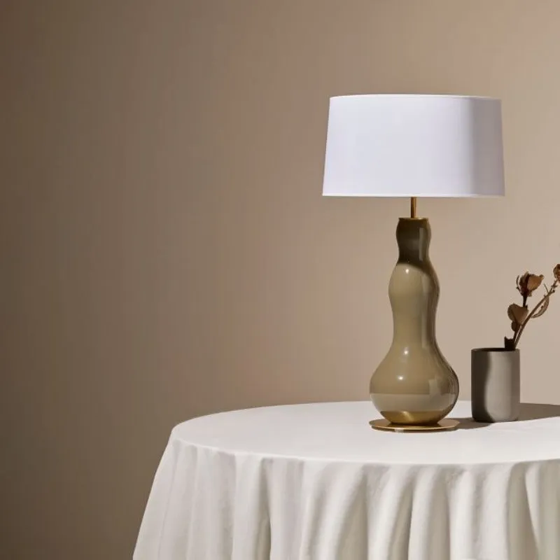 Contoured Moss Table Lamp