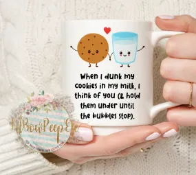 Cookie drowning mug