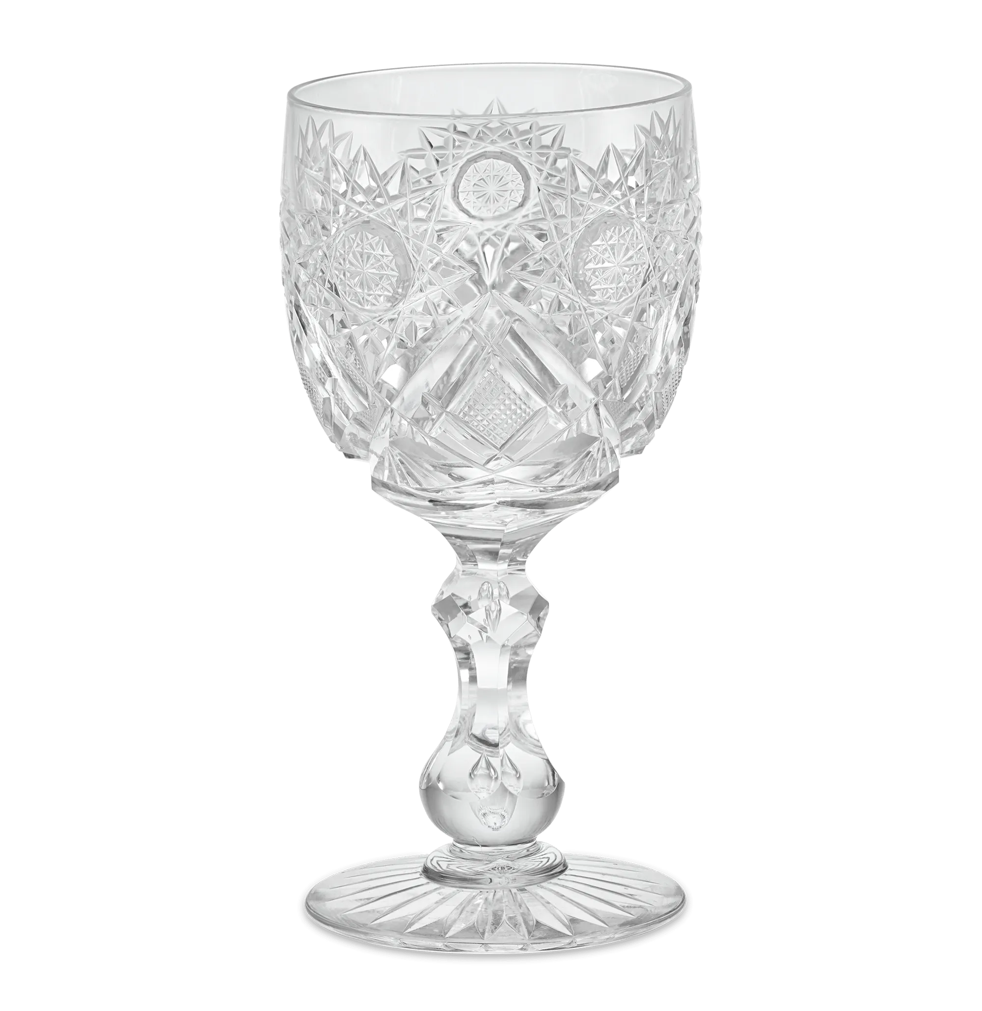 Cut Glass Goblet in the Middlesex Pattern