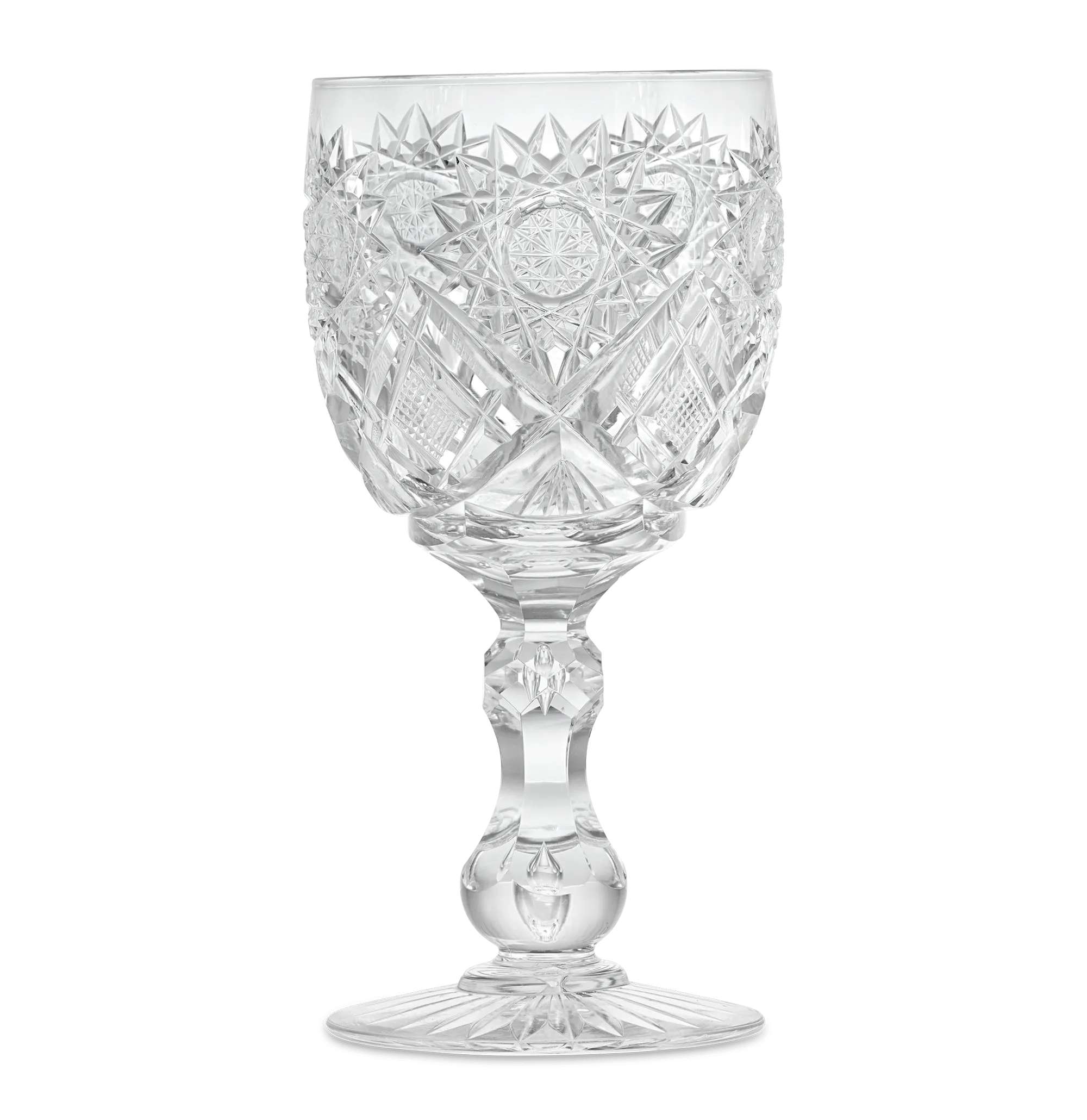 Cut Glass Goblet in the Middlesex Pattern