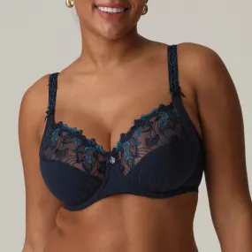 Deauville Full Cup Bra underwire (Velvet Blue) B-H Cup