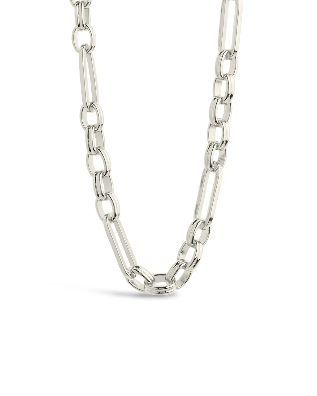 Double Link Oval Chain Necklace