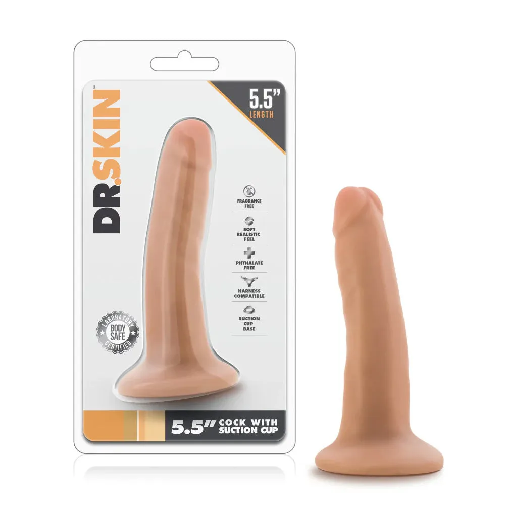 Dr. Skin Realistic 5.5" PVC Dildo With Suction Cup