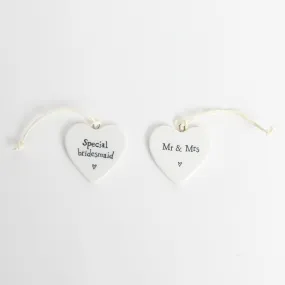 East of India Wedding Medium Ceramic Hearts