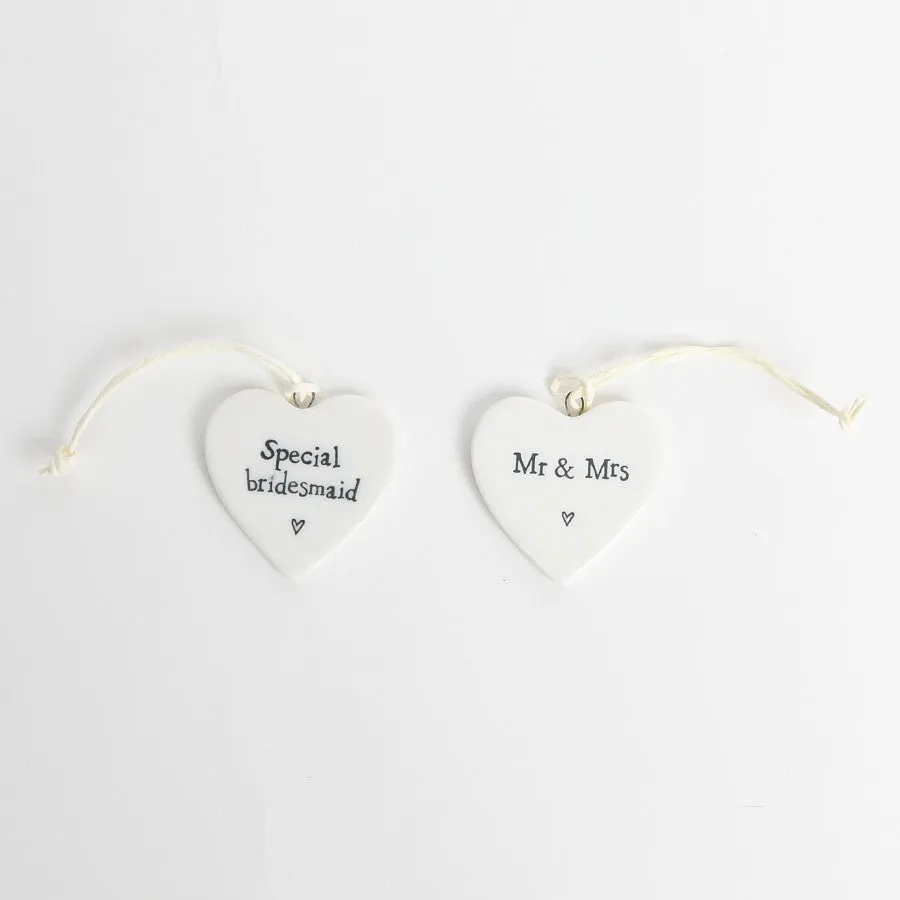 East of India Wedding Medium Ceramic Hearts