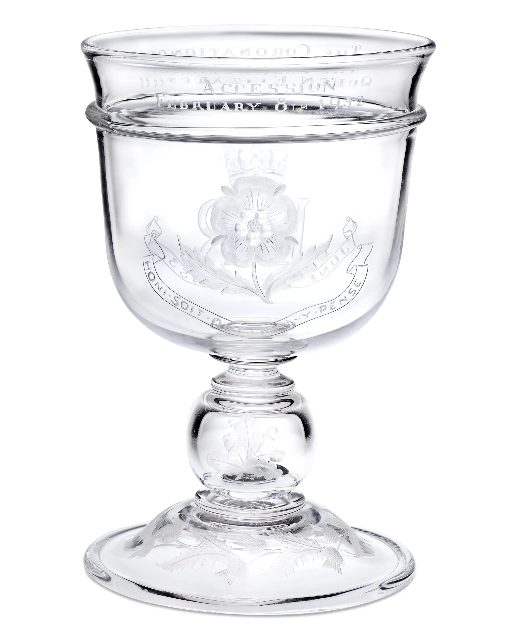 Elizabeth II Commemorative Coronation and Accession Goblet