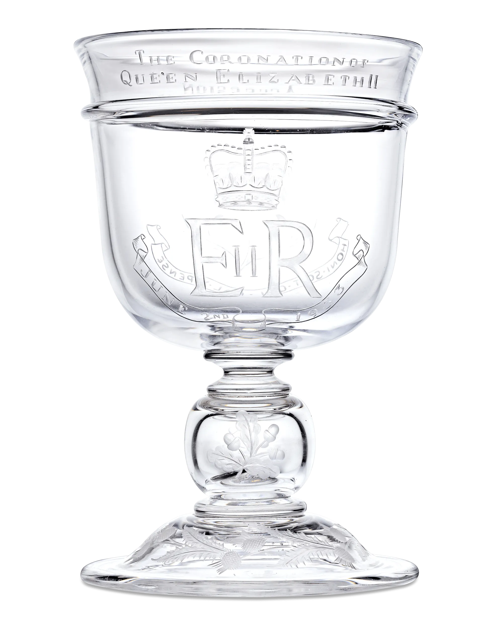 Elizabeth II Commemorative Coronation and Accession Goblet