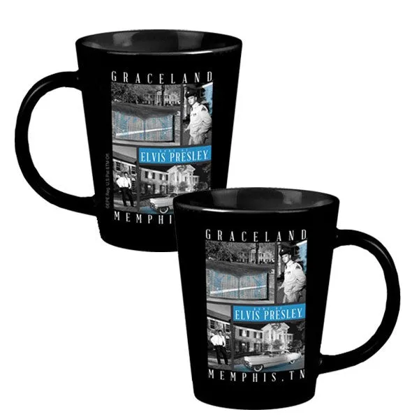 Elvis Graceland Collage Photo Coffee Mug