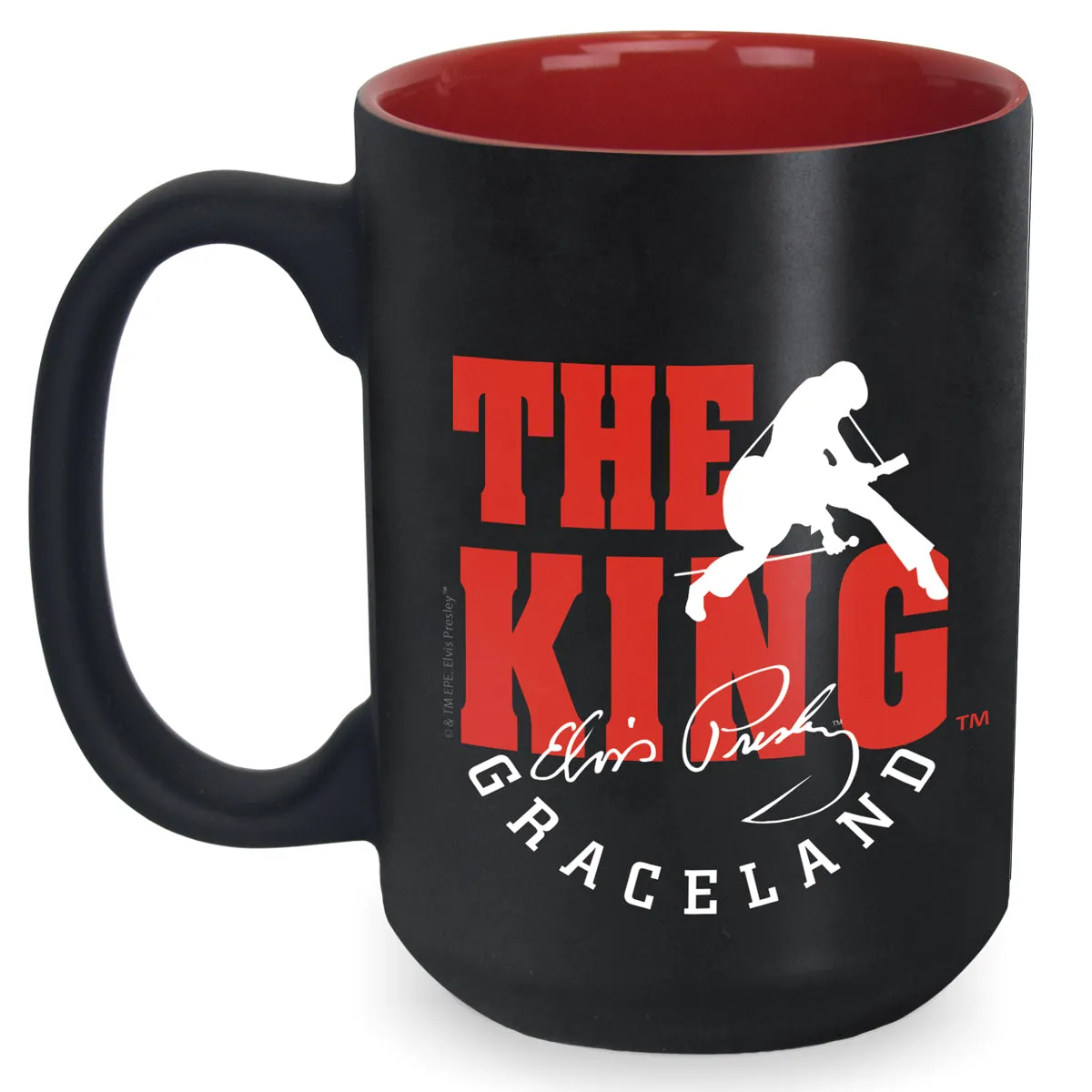 Elvis The King Wing Guitar Coffee Mug