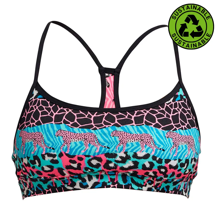 Funkita Womens Swim Crop Top FKS040L - Wild Things