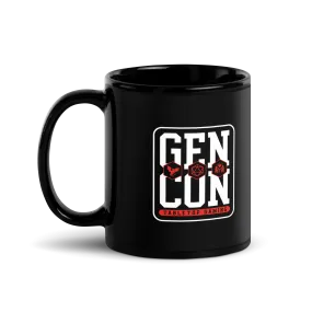 Gen Con Icons Black Glossy Mug