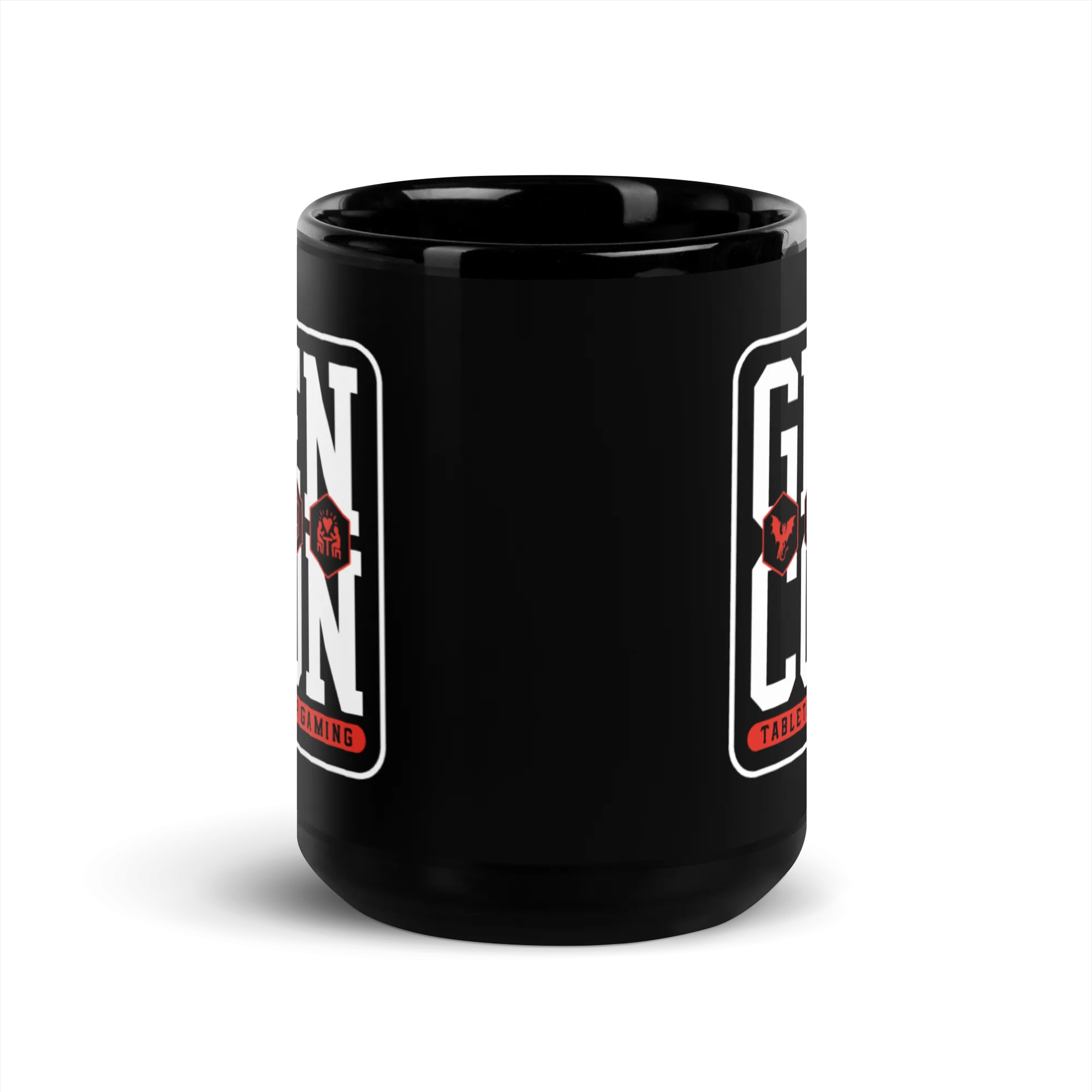 Gen Con Icons Black Glossy Mug