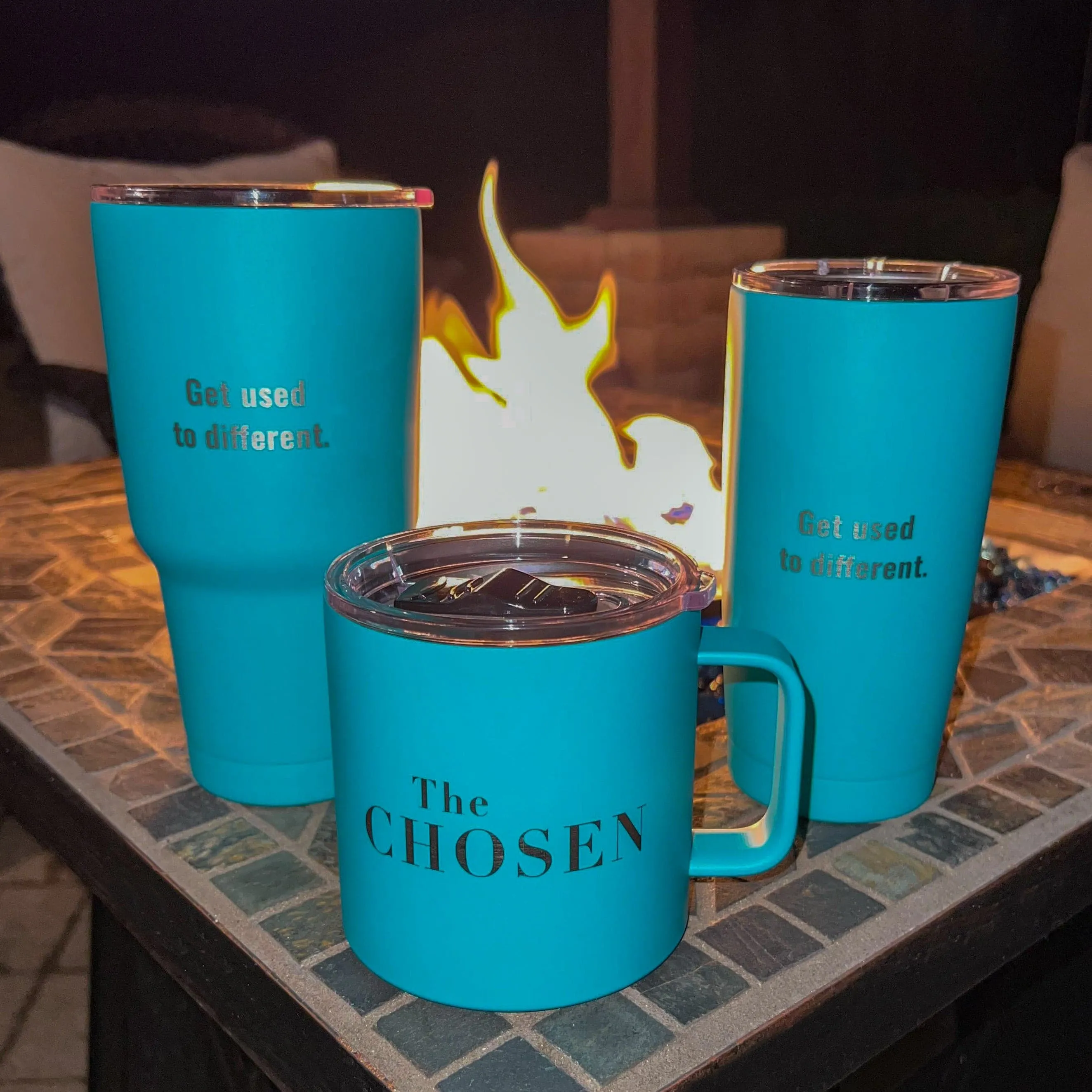 Get Used to Different Stainless Steel Teal 16 oz. Mug