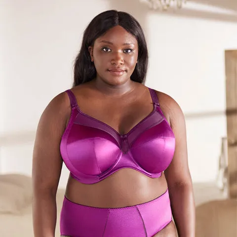 Goddess Keira UW Banded Bra Magenta Mix