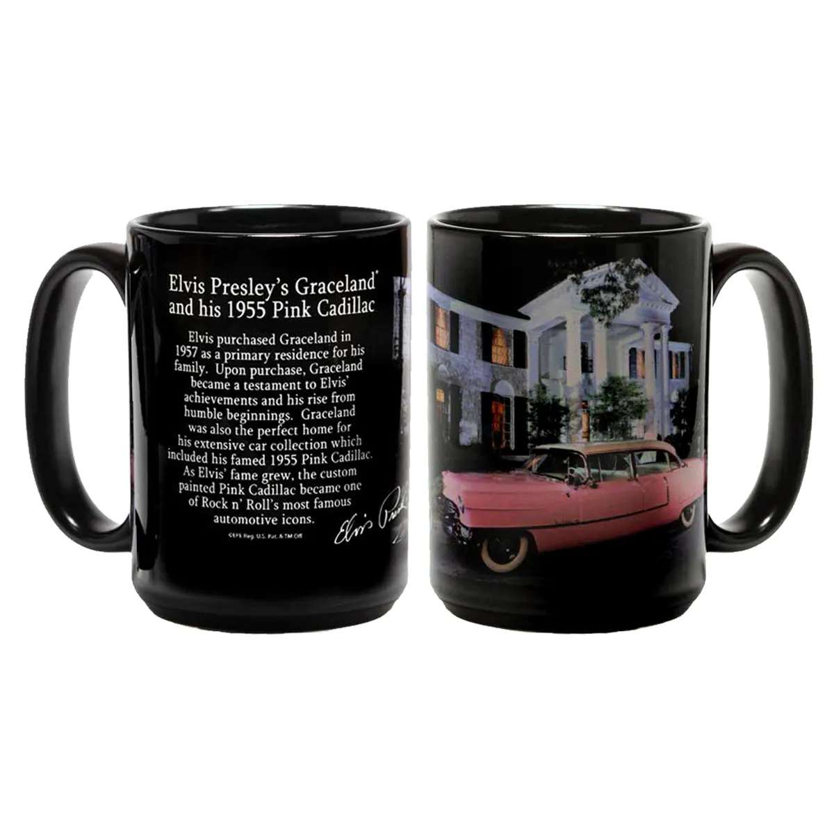 Graceland Pink Classic Car History Mug