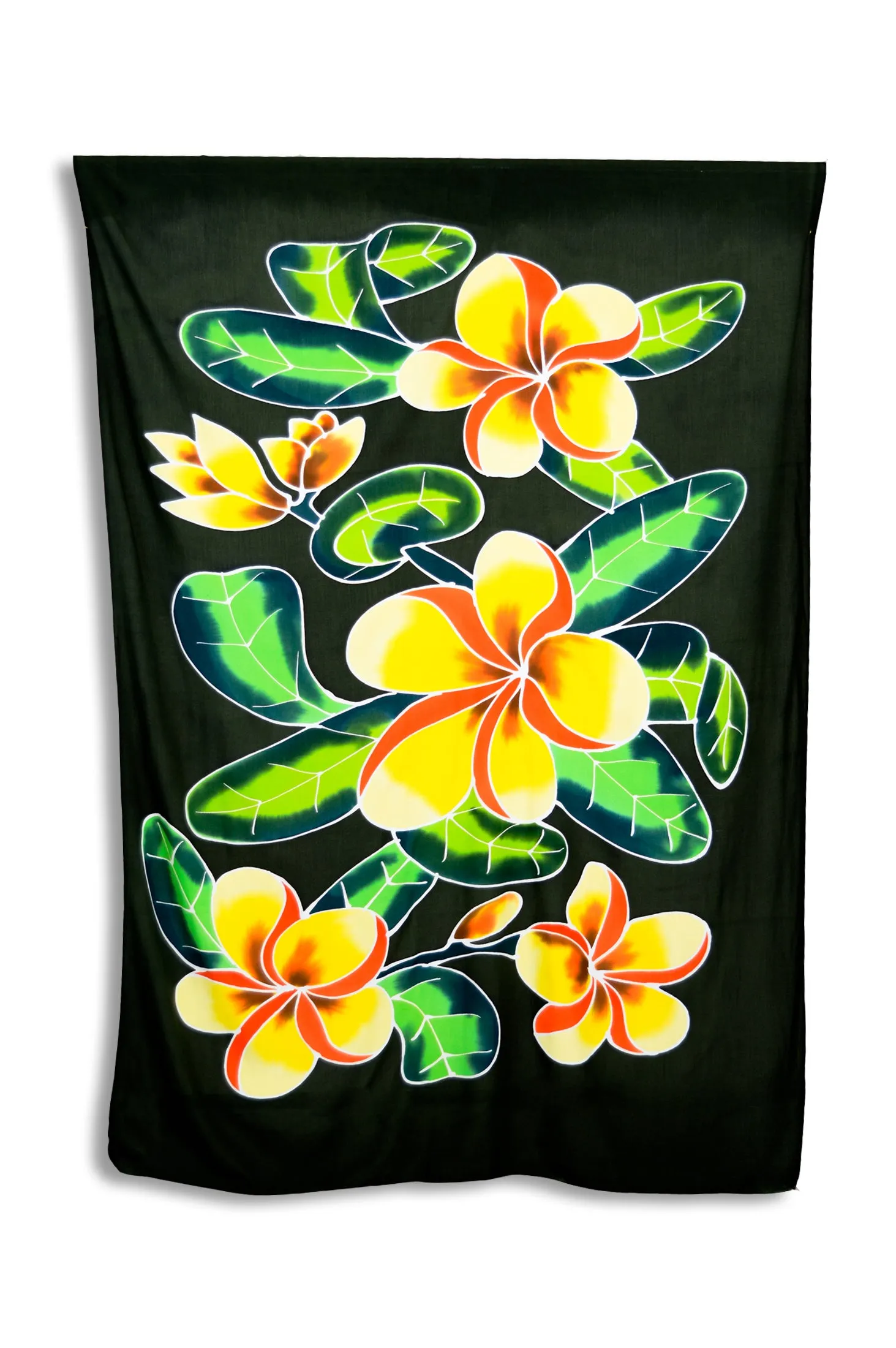 Hand Painted Sarong, Green Fiko