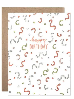 Hartland Brooklyn Card - Happy Birthday Confetti Explosion