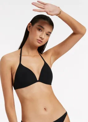 Jetset Moulded Triangle Bikini Top - Black