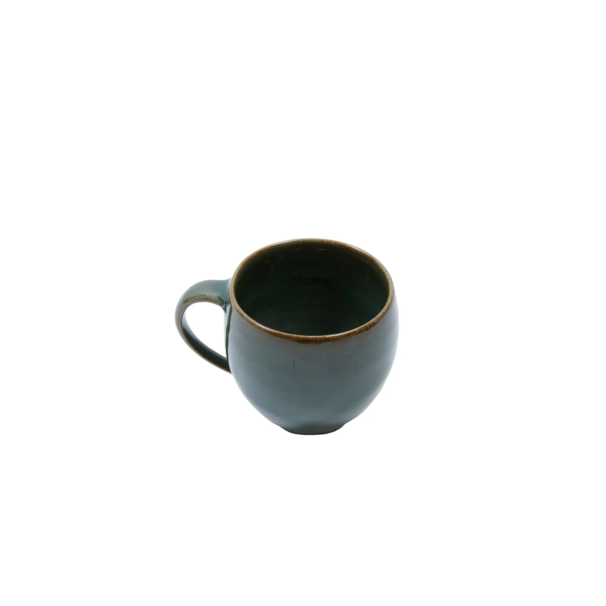 Keramische Werkstatt Margaretenhöhe Hand Thrown Stoneware Coffee Cup in Green