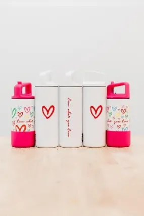 KIDS- Imperfect Heart Wide Mouth Waterbottle