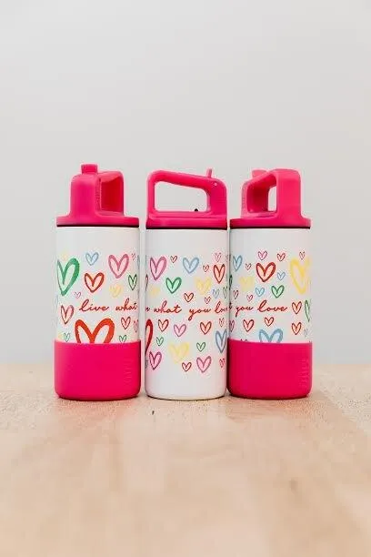 KIDS- Imperfect Heart Wide Mouth Waterbottle