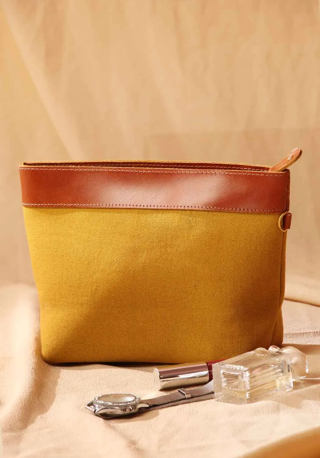 Klassik Canvas Fabric Travel Pouch