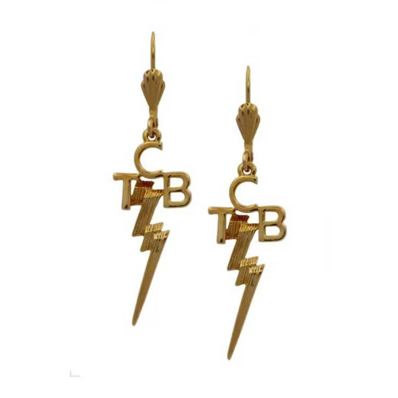 Lowell Hays Gold Plated TCB Earrings