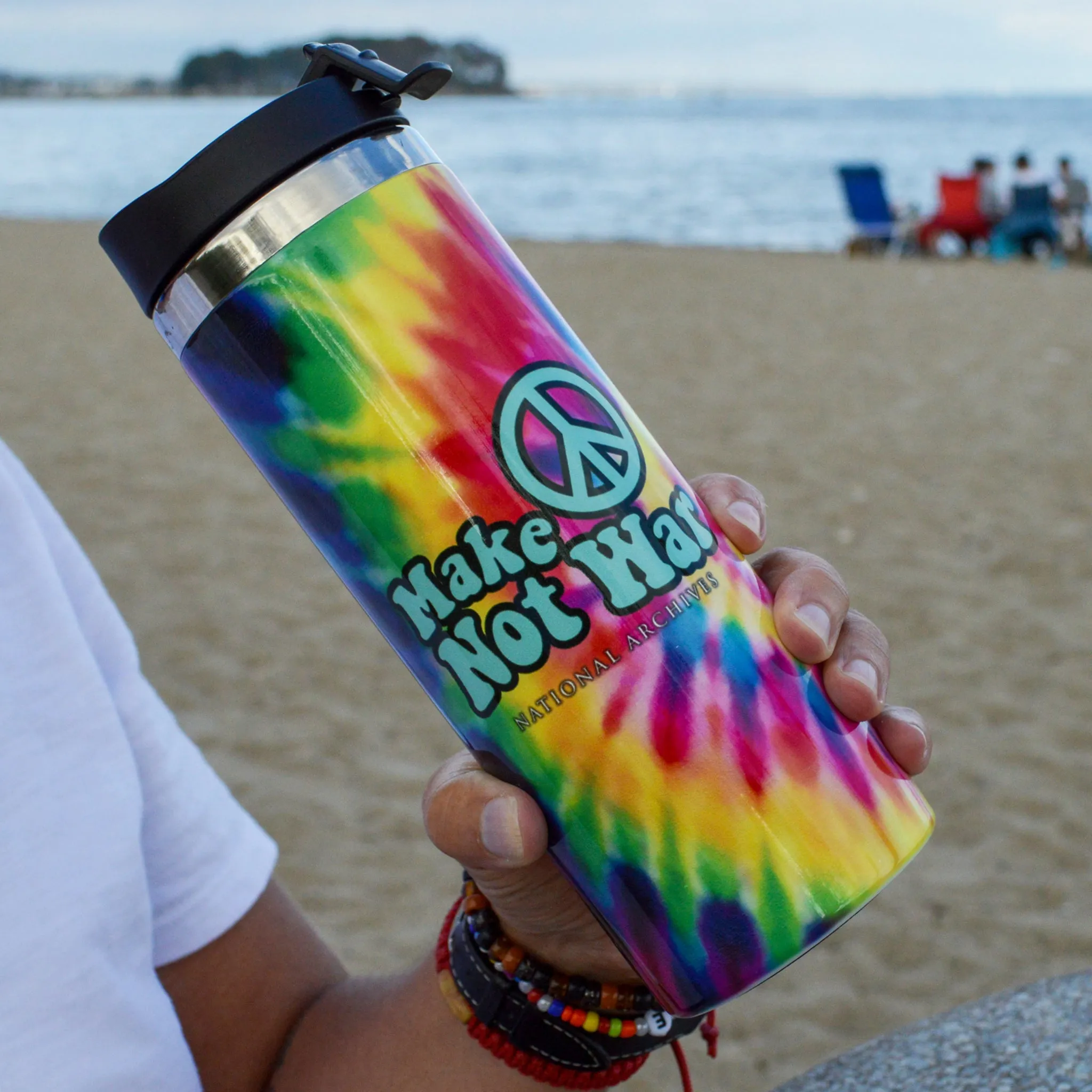 Make Peace Not War Travel Mug