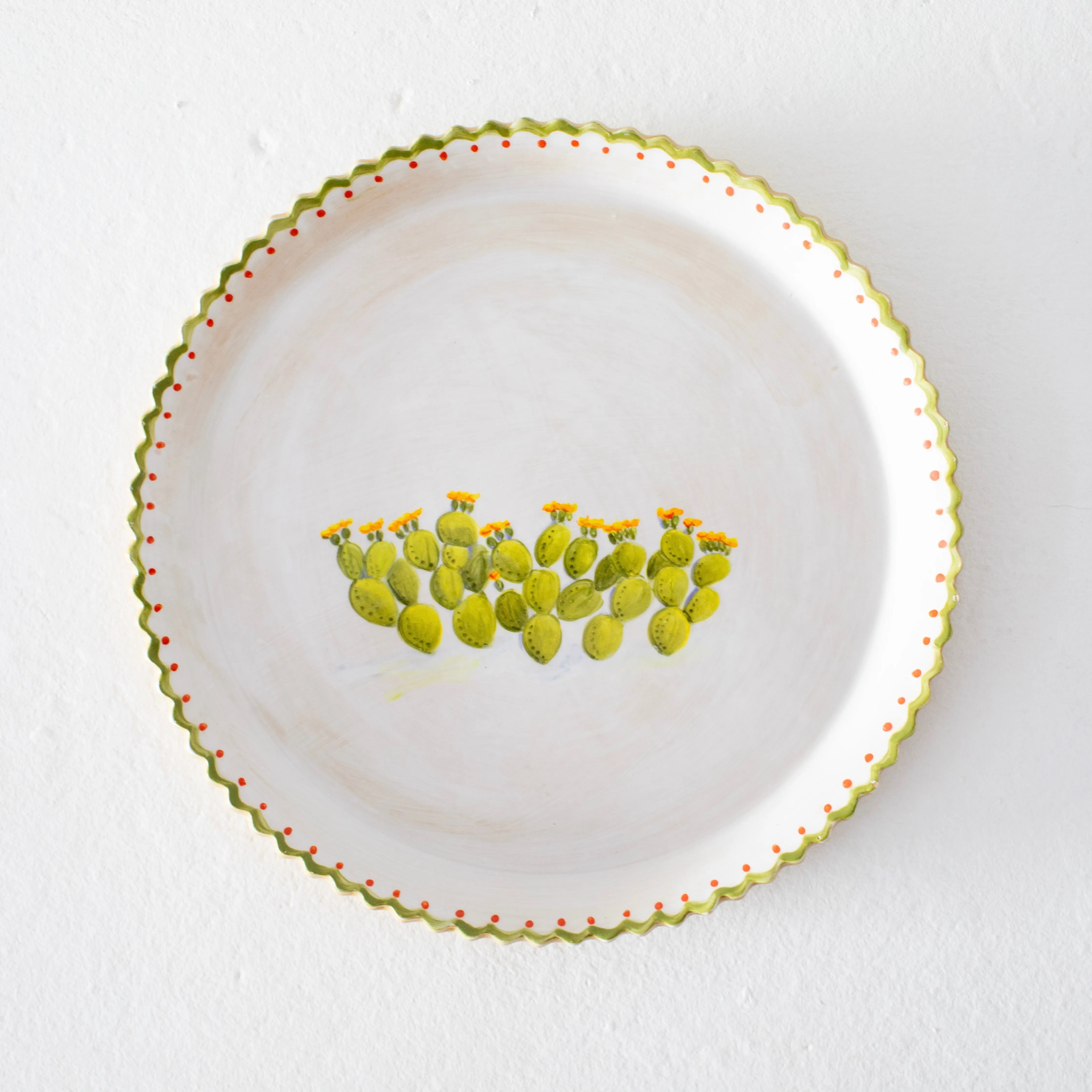 Mary Aldrich Yellow Cactus Platter