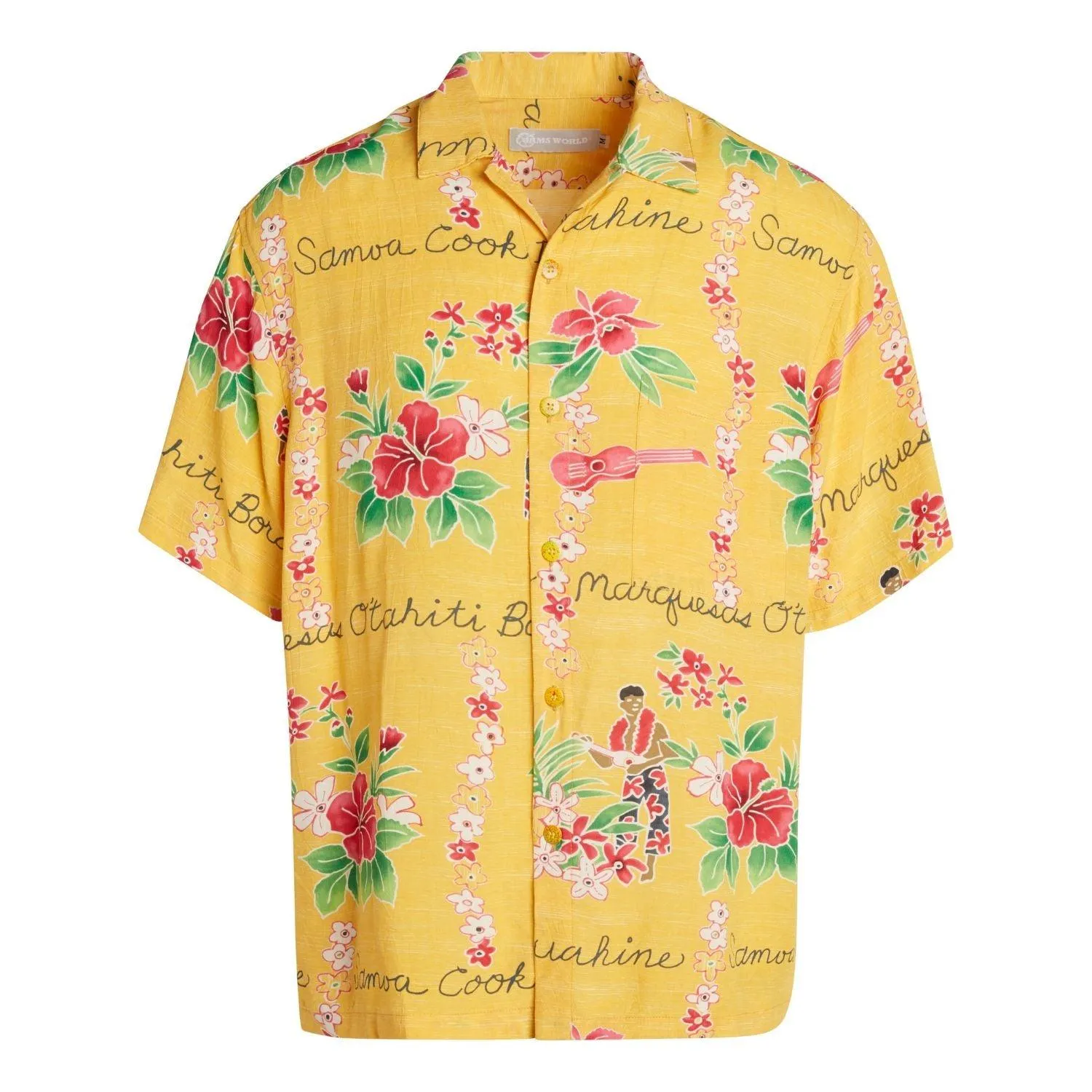 Men's Retro Shirt - Island Yellow