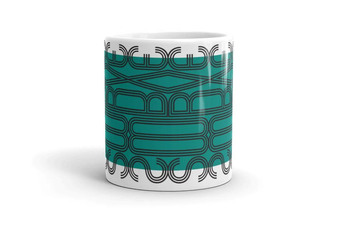 mug : MODERNE / teal green