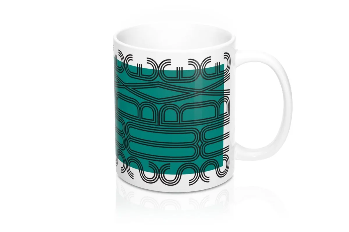 mug : MODERNE / teal green