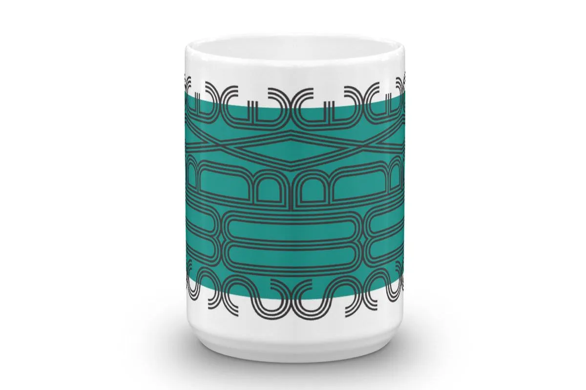 mug : MODERNE / teal green