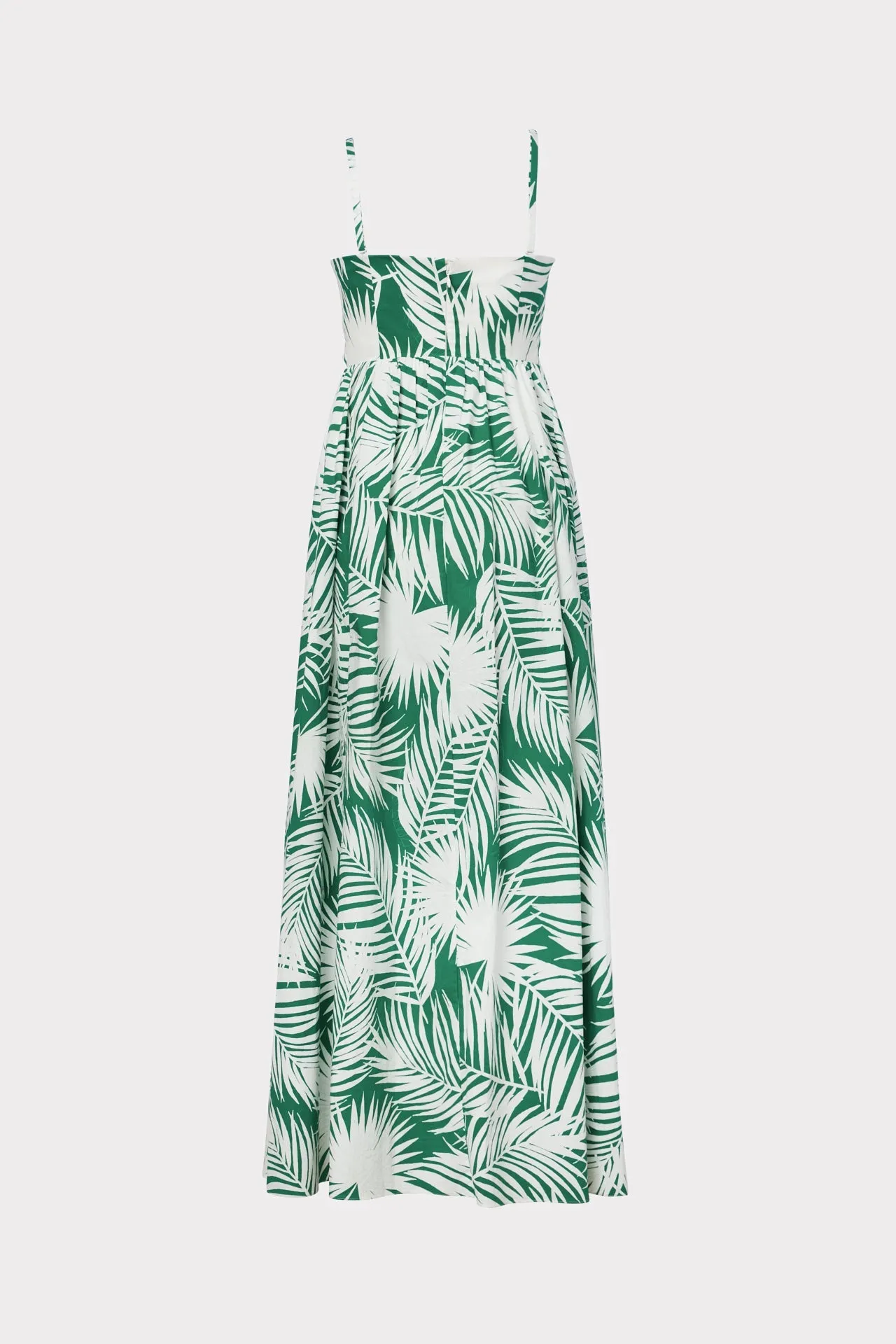 Noah Palm Print Poplin Dress