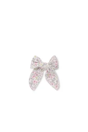 Organic Cotton Bow - Fifi Mini Slightly Pink