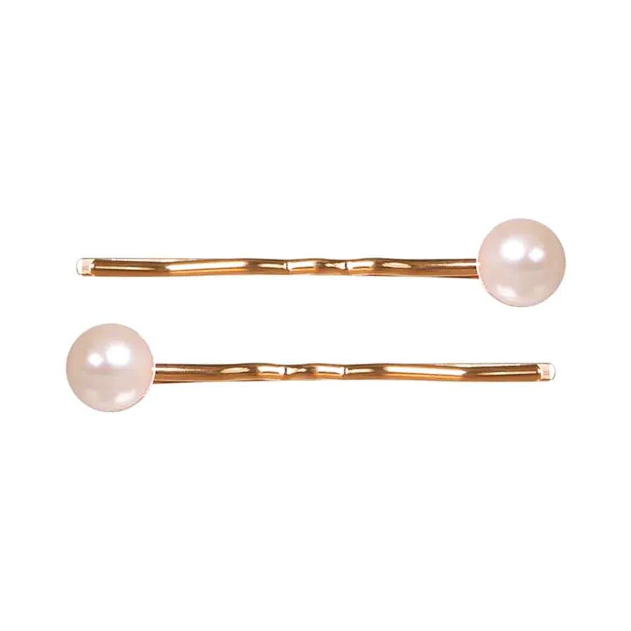 Paris Mode - Gold Pearl Hair Slide Set