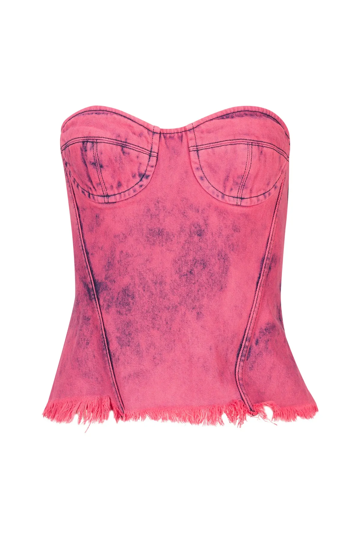 PINK BRA CUP CORSET