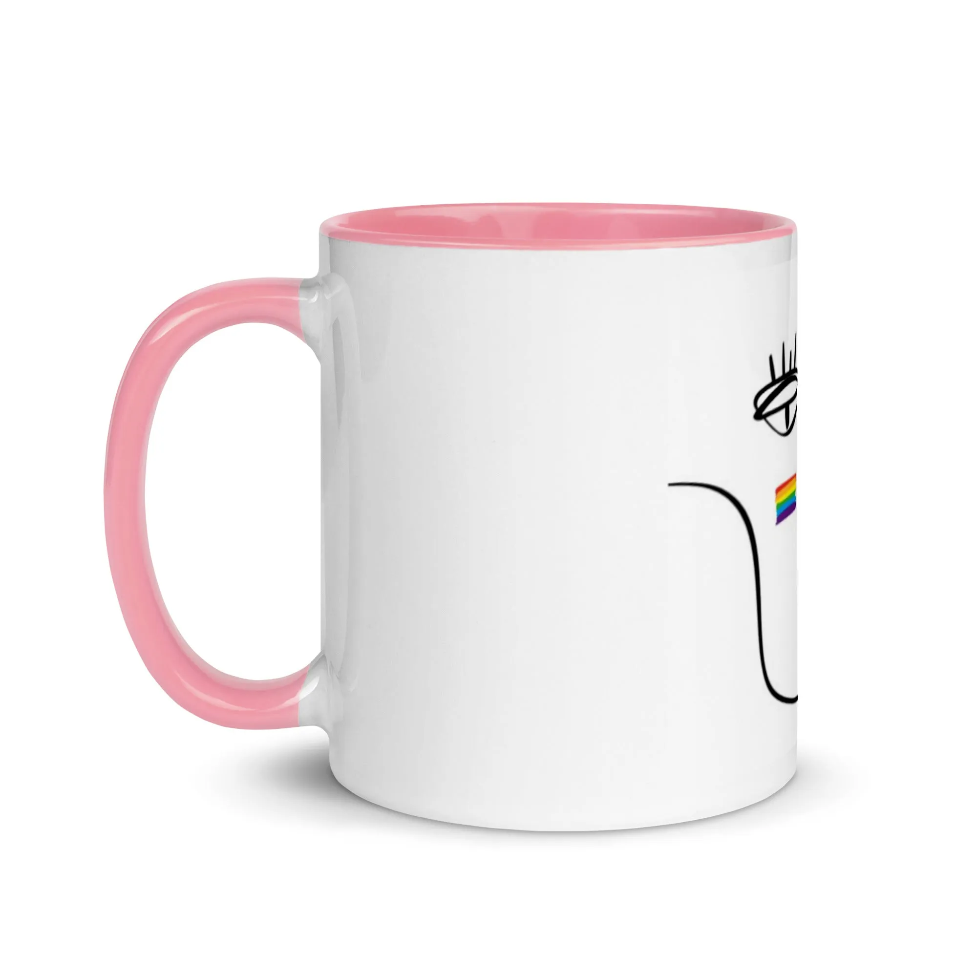 Pride Face Mug with Colour Inside