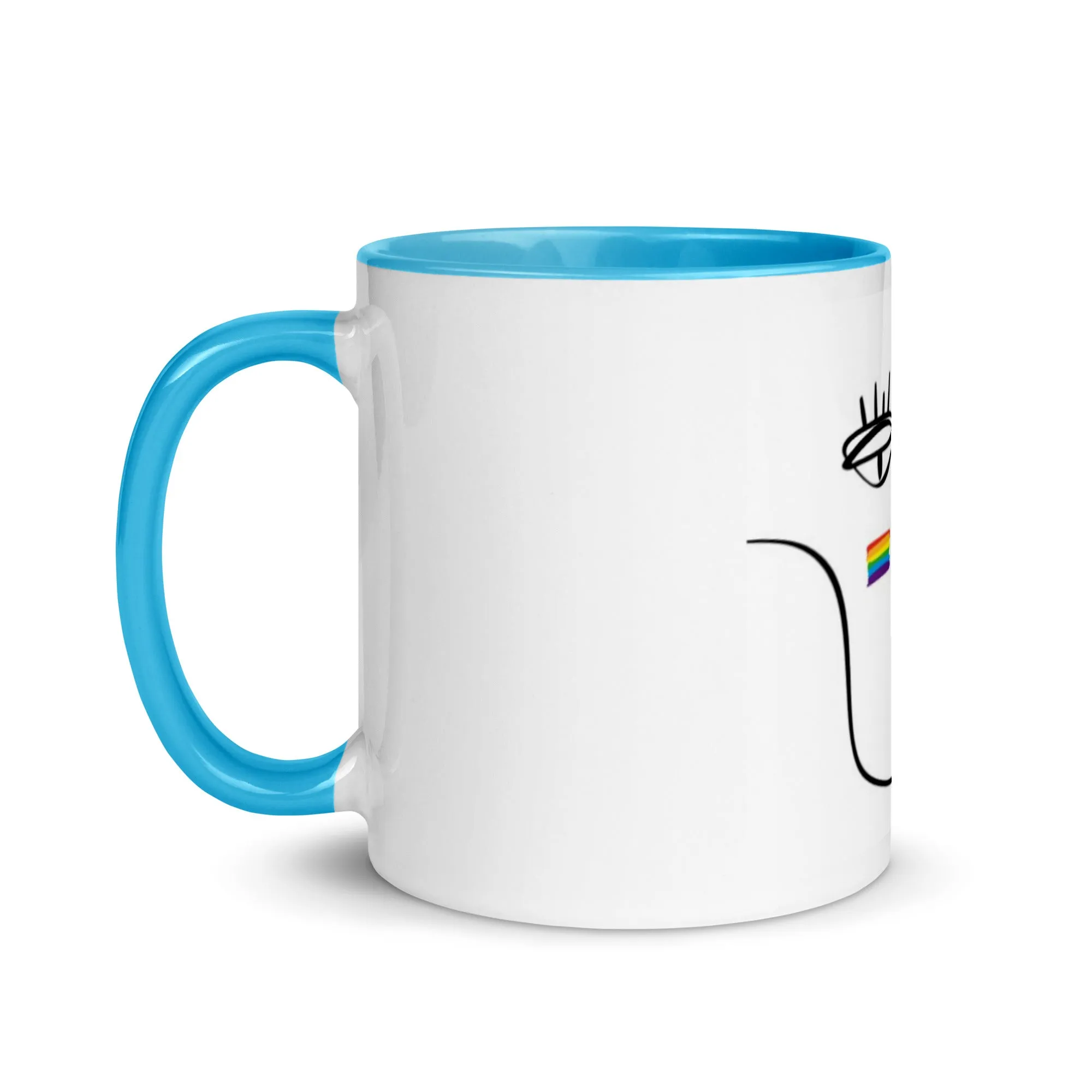 Pride Face Mug with Colour Inside