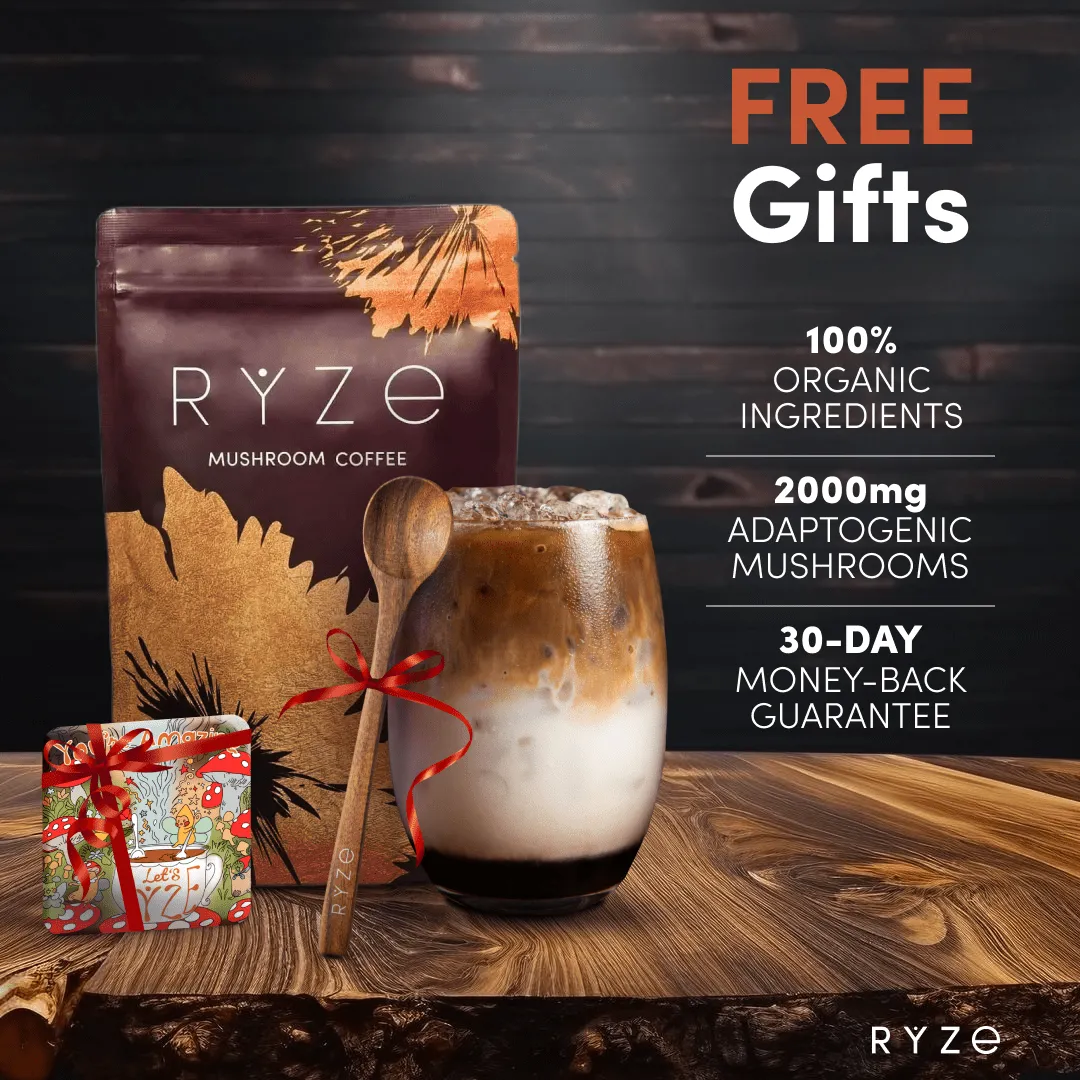 RYZE Organic Mushroom Coffee (60 servings)