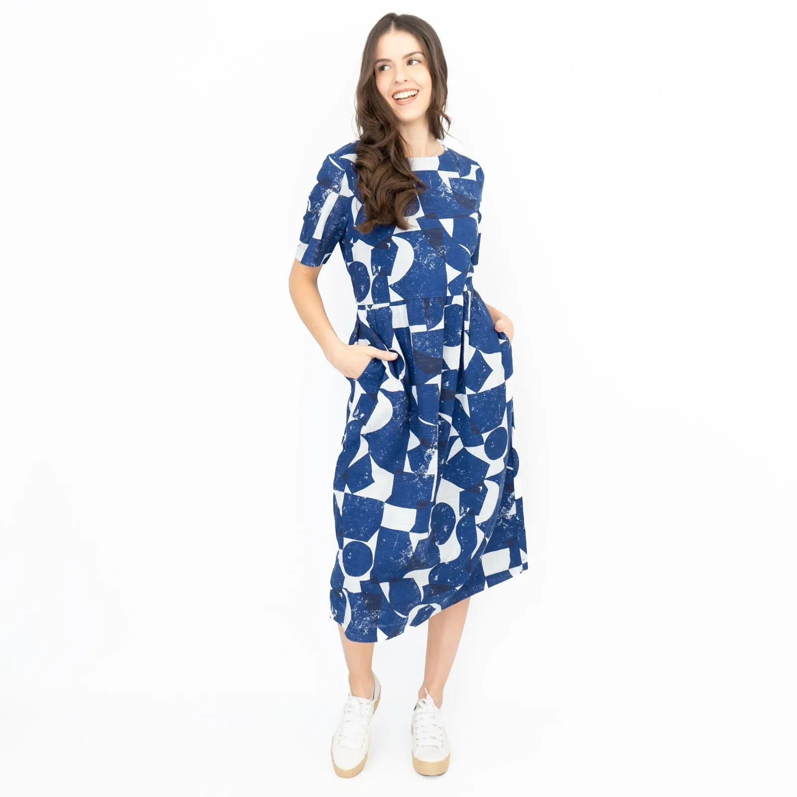 Seasalt Budehaven Blue Midi Dress