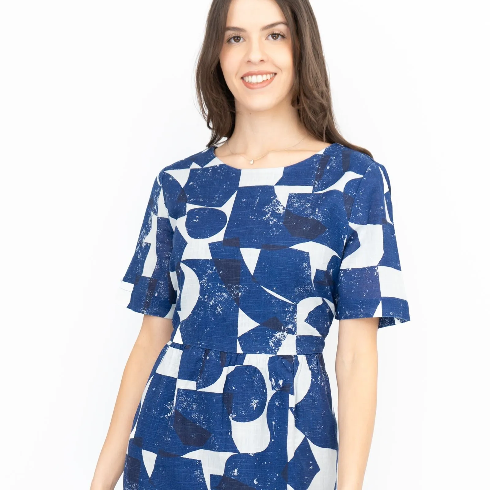 Seasalt Budehaven Blue Midi Dress