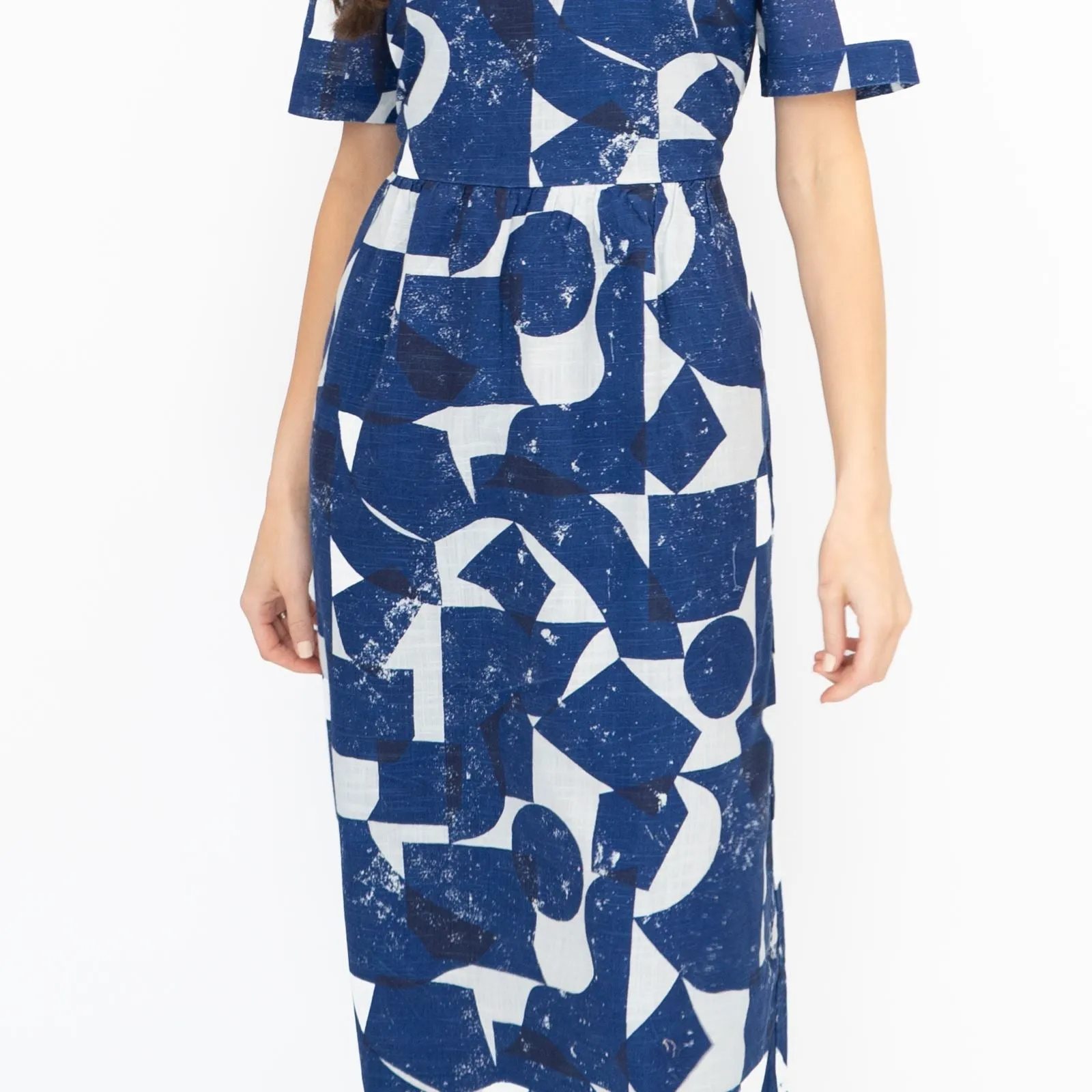 Seasalt Budehaven Blue Midi Dress