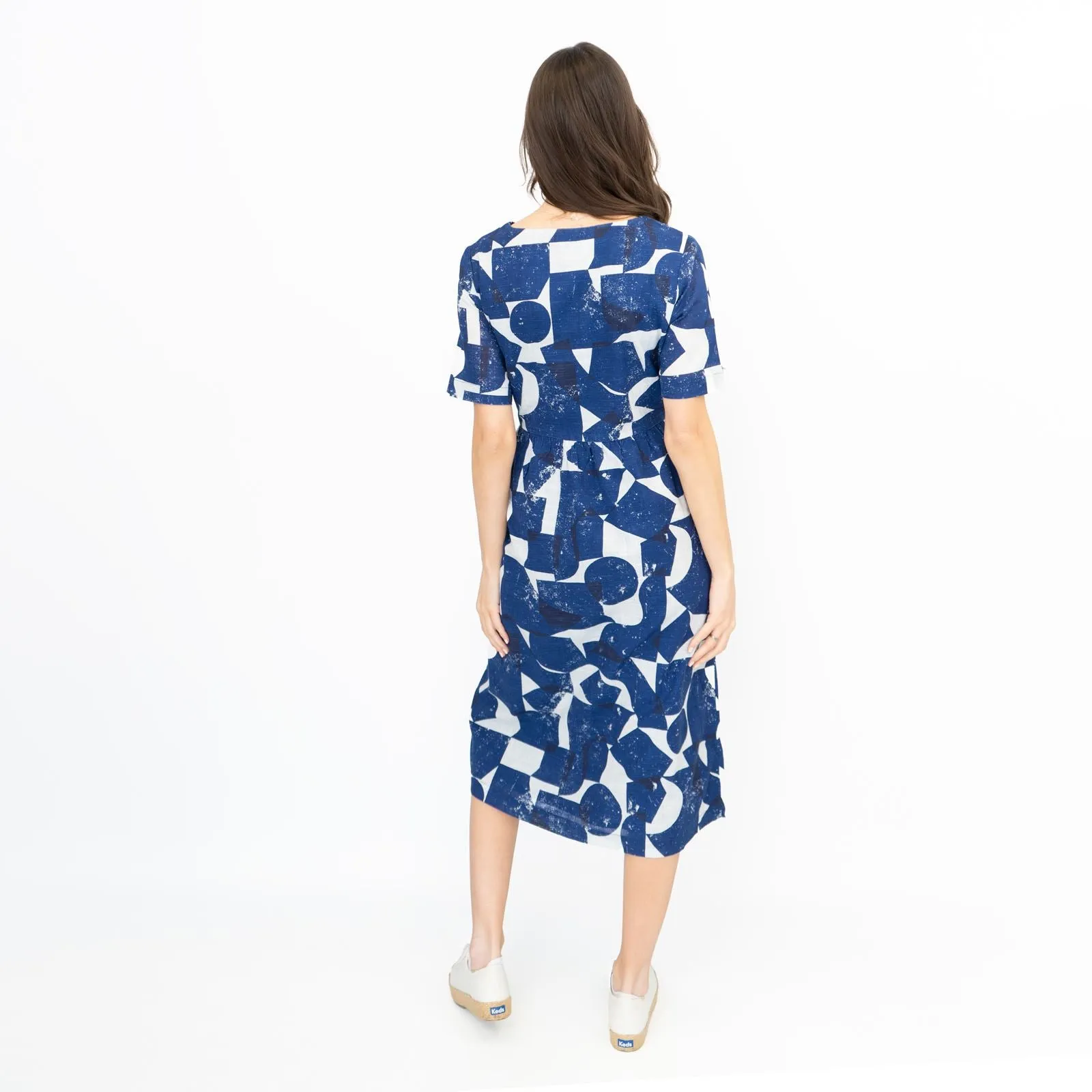 Seasalt Budehaven Blue Midi Dress