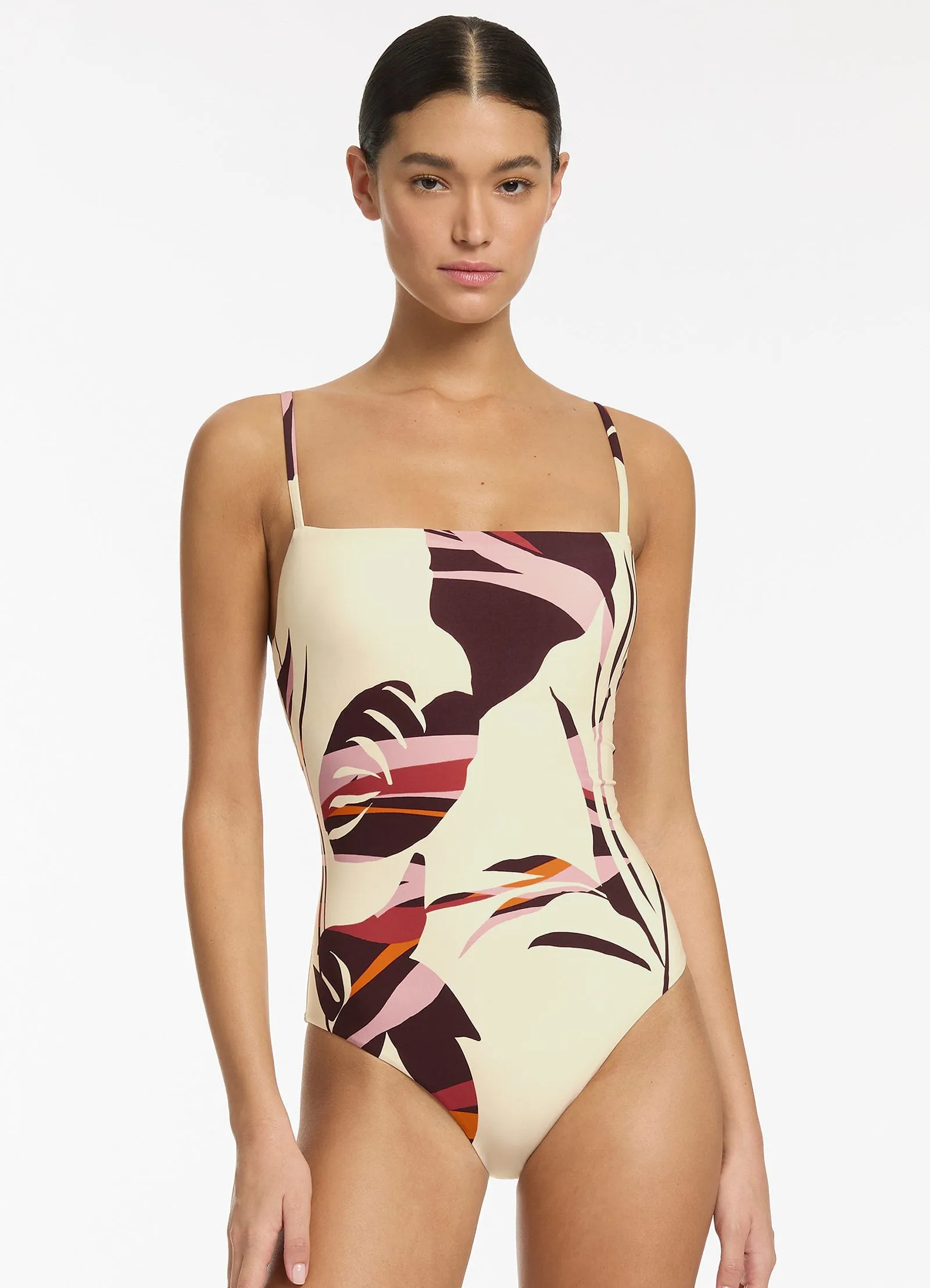 Shadow Palm Minimal Tank One Piece - Port