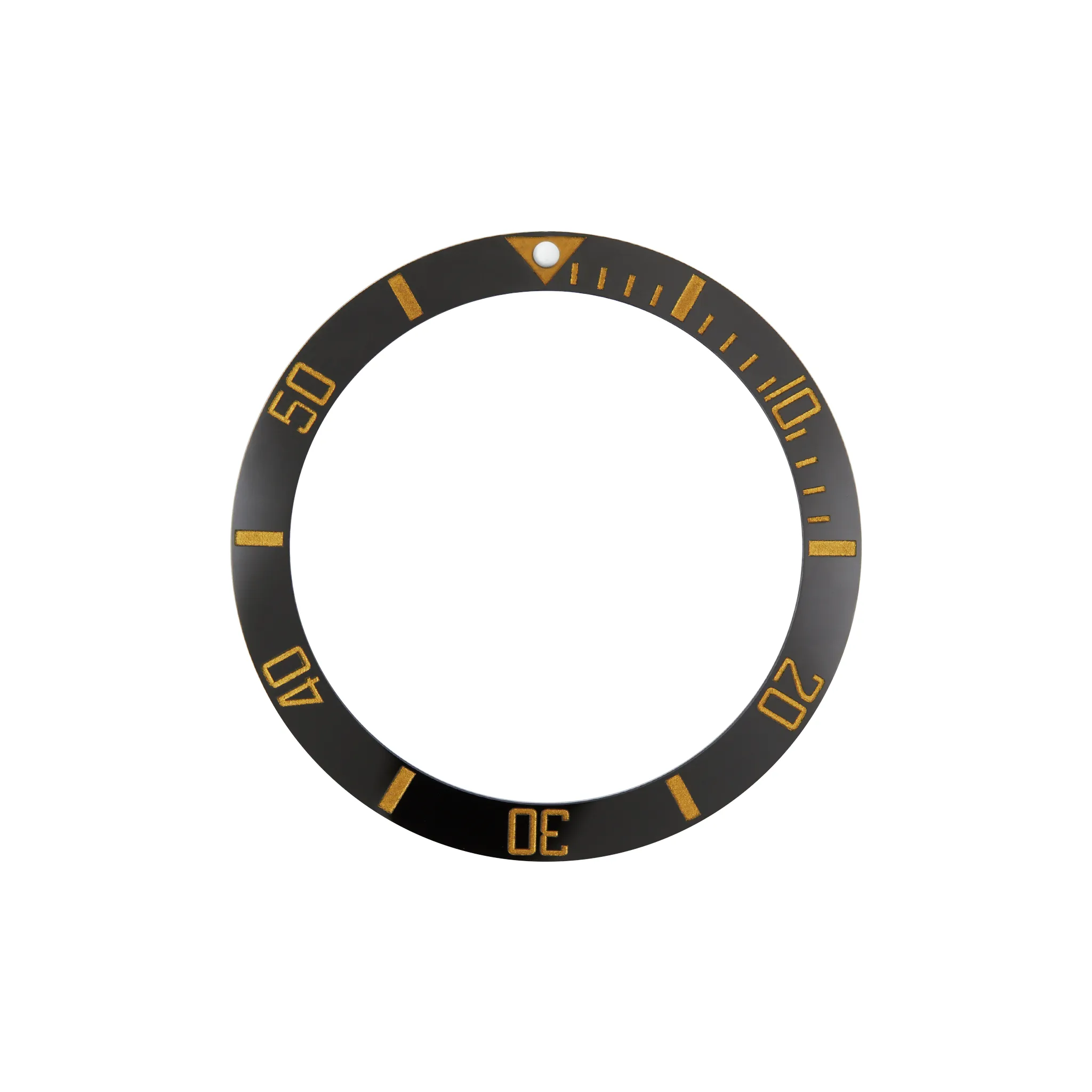 SKX007/SRPD Ceramic Bezel Insert: Sub style Black/Gold