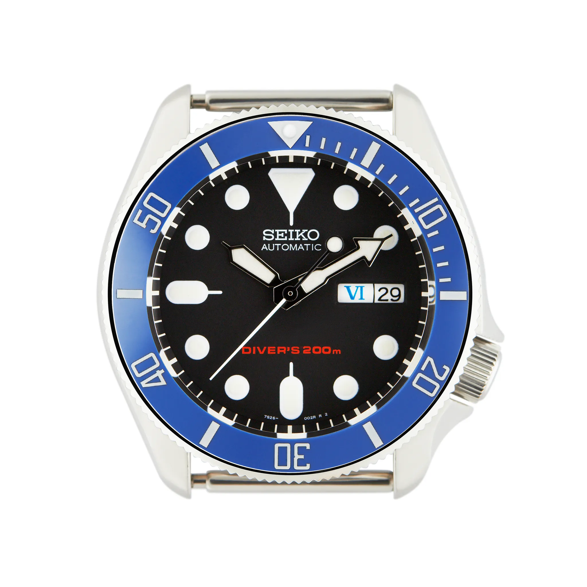 SKX007/SRPD Ceramic Bezel Insert: Sub style Blue/White