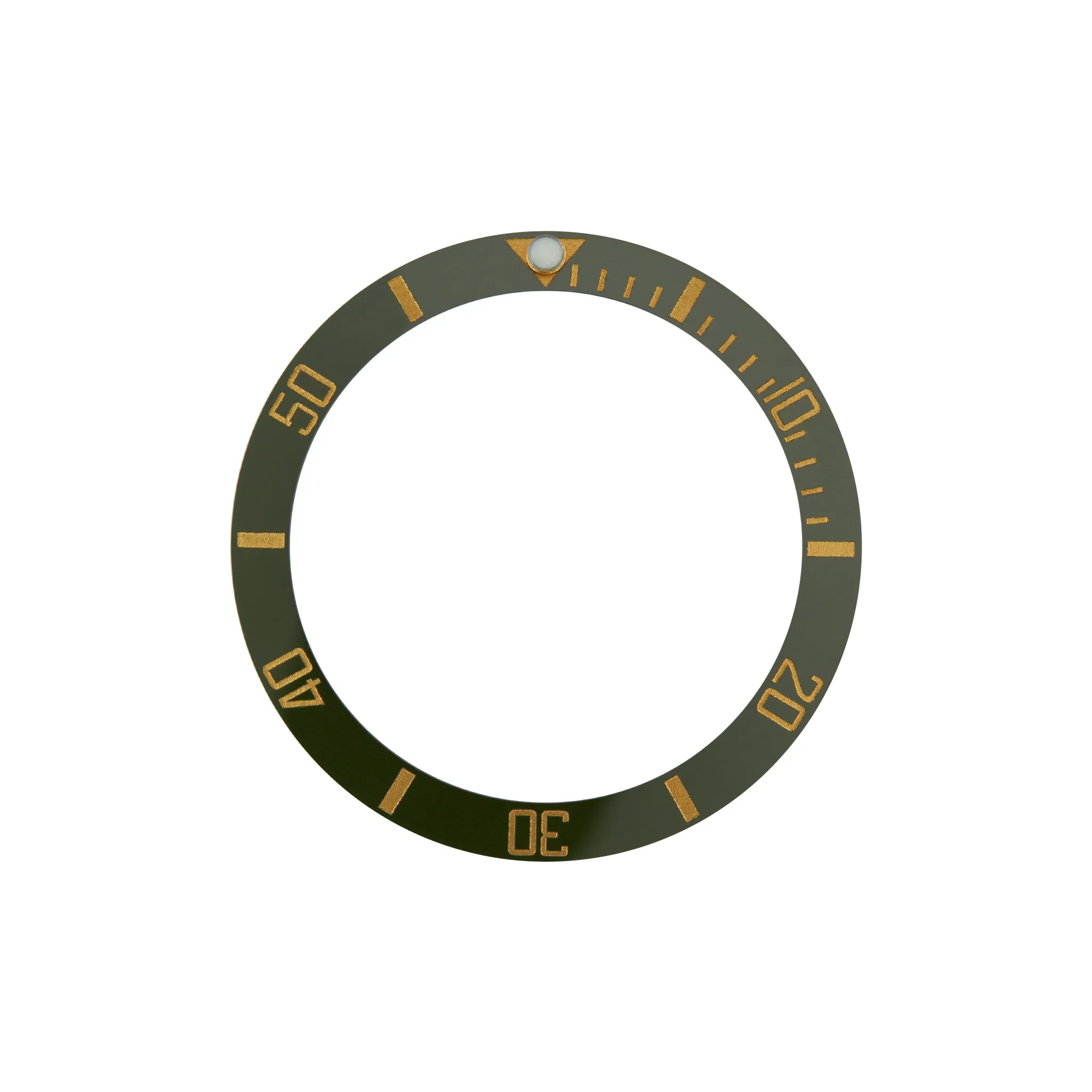 SKX007/SRPD Ceramic Bezel Insert: Sub style Green/Gold